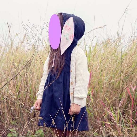 LACEY LANE girls bunny hooded dress - Picture 2 of 16